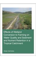 Effects of Wetland Conversion to Farming on Water Quality and Sediment and Nutrient Retention in a Tropical Catchment
