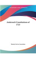 Anderson's Constitutions of 1723