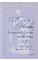 Mannerism and Baroque in Seventeeth-Century French Poetry