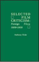 Selected Film Criticism