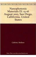 Nanophotonic Materials IX