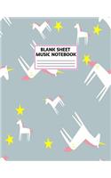 Blank Sheet Music Notebook