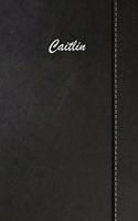 Caitlin: Weekly Meal Planner Simulated Black Leather Track And Plan Your Meals 52 Week Food Planner / Diary / Log / Journal / Calendar Meal Prep And Planning