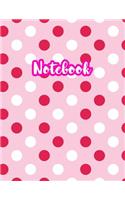 Notebook: Cute Blank Lined Journal Large 8.5 x 11 Matte Cover Design with Ruled White Paper Interior (Perfect for School Notes, Girls and Boys Diary, Kids Wri