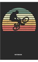 Notebook: Dotted Lined Retro BMX Bike Notebook (6x9 inches) ideal as a Vintage Biking Journal. Perfect as a Biker Book for all Little BMXer Bikes Lover. Great