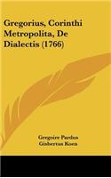 Gregorius, Corinthi Metropolita, de Dialectis (1766)