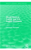 World Mineral Trends and U.S. Supply Problems