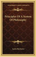Principles of a System of Philosophy