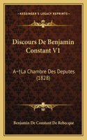 Discours De Benjamin Constant V1