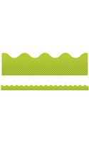Super Power Laser Lime Scalloped Borders
