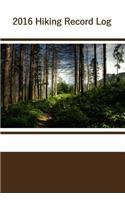2016 Hiking Record Log