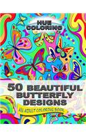 50 Beautiful Butterfly Designs: An Adult Coloring Book