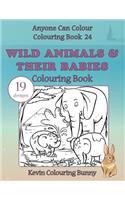 Wild Animals & Their Babies Colouring Book