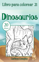 Libro para colorear Dinosaurios: 20 dibujos