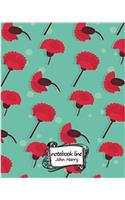 Notebook Line Line Flower Pattern No.1