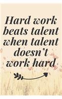 Hard work is what successful people do!