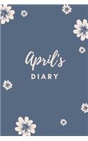 April's Diary: Personalized Name Gift / Diary / Journal / Notebook