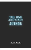 The One And Only Author Notebook: 6x9 inches - 110 graph paper, quad ruled, squared, grid paper pages - Greatest Passionate working Job Journal - Gift, Present Idea