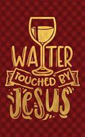Water Touched By Jesus: Funny Lined Notebook for Red Christmas Wine Party