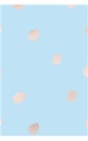 Cute Pattern Rose Gold Sketchbook 9: Light Blue: 240 Pages Sketchbook: Sketchbook 6 x 9(8 Cute Pattern Rose Gold Series 9)