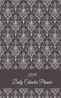 2019 Daily Calendar Planner: Classic Black Floral, Daily Calendar Book 2019, Weekly/Monthly/Yearly Calendar Journal, Large 8.5" x 11" 365 Daily journal Planner, 12 Months Calend