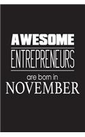 Awesome Entrepreneurs Are Born in November: Small Business Owner Birthday Gift Journal