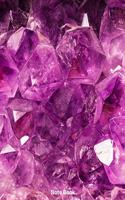 Notebook: Amethyst Healing Crystal, Notebook, Wide Lined, 200 Paged 7.44" X 9.69," Purple Crystal