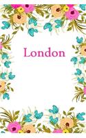 London: London Journal Diary Notebook