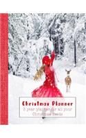 Christmas Planner: Five Year Planner for All Your Christmas Needs - Girl in Snow