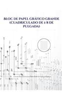 Bloc de papel gráfico grande (cuadriculado de 1/8 de pulgada): (1 Bloc de Papel Gráfico Grande (Cuadriculado de 1/8)
