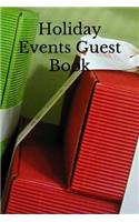 Guest Book for Holiday Events