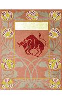 Monogram Taurus Sketchbook: Blank Art Pad Notebook Journal(79 Monogram Nouveauthree 150 Sketch)