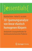 3d-Spannungsanalyse Von Linear Elastisch Homogenen Körpern