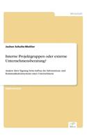 Interne Projektgruppen oder externe Unternehmensberatung?
