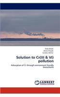 Solution to Cr(iii & VI) Pollution
