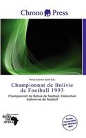 Championnat de Bolivie de Football 1993: (French)