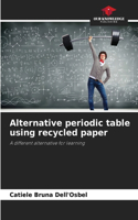 Alternative periodic table using recycled paper