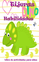 Libro de actividades para niños sobre la habilidad de las tijeras de Dino