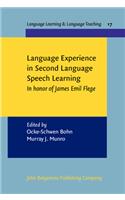 Language Experience in Second Language Speech Learning