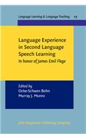 Language Experience in Second Language Speech Learning