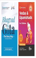 Combo - Bhagvad Gita, Vedas and Upanishads for Children - The Story Way for Students & Parents | Engaging Stories to enlighten students