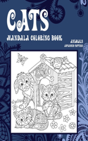 Mandala Coloring Book Advanced Pattern - Animals - Cats