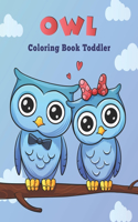 Owl Coloring Book Toddler: Stress Relieving Animal Designs.