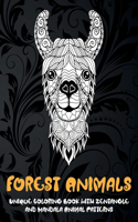 Forest Animals - Unique Coloring Book with Zentangle and Mandala Animal Patterns