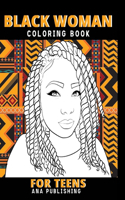 Black Woman Coloring Book for Teens