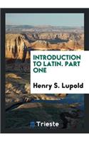 Introduction to Latin