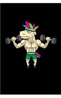 Workout & Food Unicorn Notebook