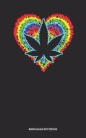 Marijuana Notebook: Dotted Log Book For Pot Smoker And Leaf Lover: Cannabis Sativa Journal Heart Psychodelic Gift