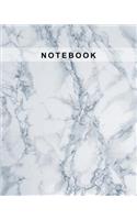 Notebook: Marble Stone Navy Blue Cover Lined Paper Writing Notebook for School, Home & Office