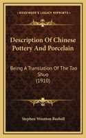 Description Of Chinese Pottery And Porcelain